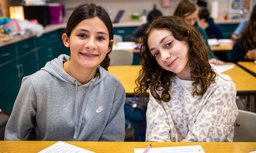 Students enjoy a science experiment